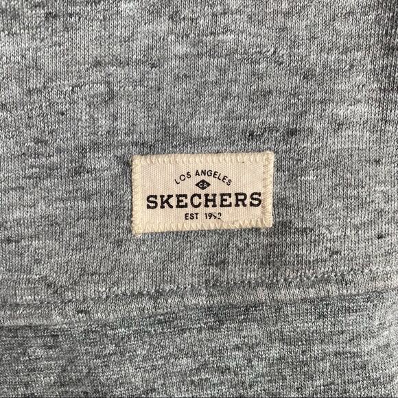 SKECHERS Mens Sweatshirt Henley Pullover Mock Neck Sweater Top Blue Size XL - Picture 4 of 6